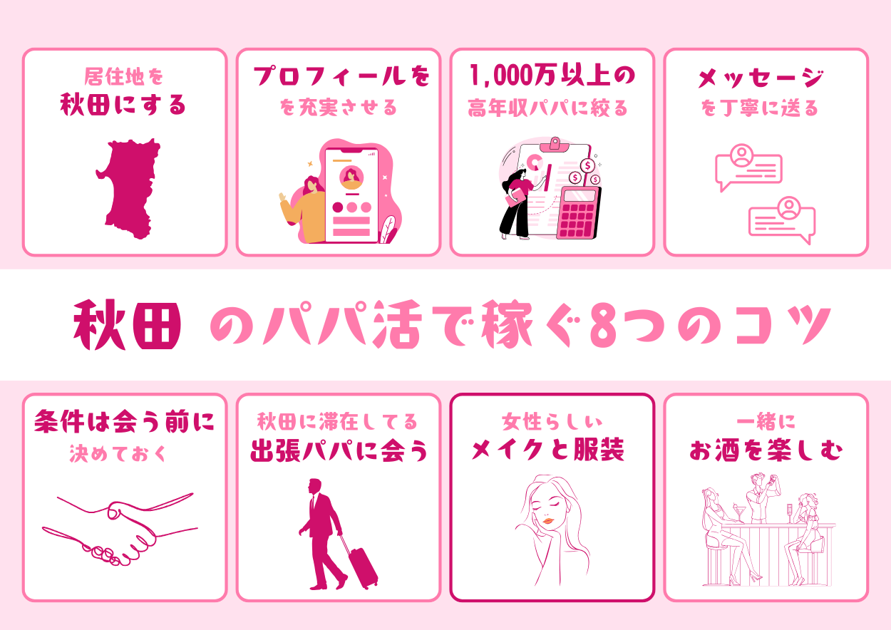 秋田のパパ活で稼ぐコツ